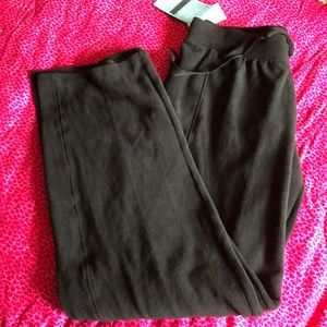 NWT Cuddl Duds Black Fleece pants